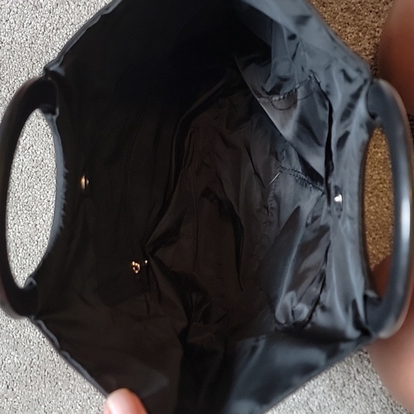 Rose applique handle bag - Picture 5 of 5